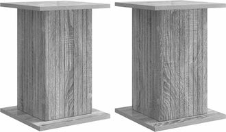vidaXL Soporte De Plantas 2 Uds. Gris Sonoma 30,5 X 30 X 43 Cm Vidaxl