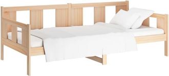 vidaXL Sof&aacute; Cama Madera Maciza De Pino 90x190 Cm Vidaxl