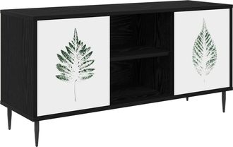 vidaXL Mueble De Tv Hanau 102 X 33 X 51 Cm Roble Negro Vidaxl