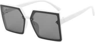 Generic Mens Outdoor Sunglasses Womens Vacation Driving Sun Glasses(White)