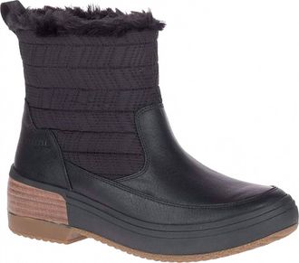 Merrell Womens Haven Bluff Polar Waterproof Boots In Black