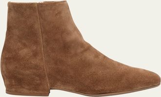 Aquatalia Ulyssa Waterproof Suede Ankle Boots with Hidden Wedge