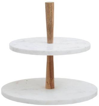 Fifty Five South Design Etagere Monzaro aus Marmor, 2-stufig