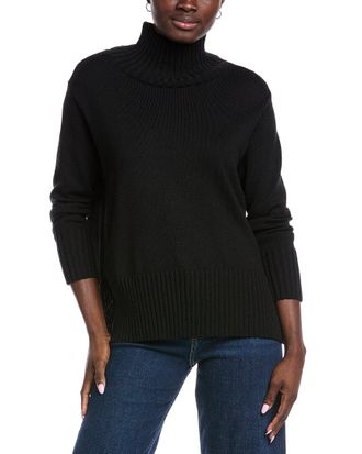 Eileen Fisher Petite Turtleneck Wool Pullover