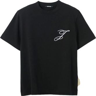 Jacquemus logo-embroidered T-shirt - Black