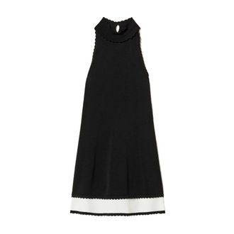 Twinset Turtlenecks, female, Multicolor, Size: M Mini Dress with Logo