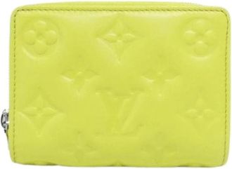 Louis Vuitton Pre-owned Vintage Lange Portemonnee (Bi-fold) - Dames - Vintage Accessoires - Geel - ONE Size - Leer - Vintage