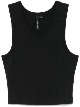 Entire studios cropped tank top - women - Spandex/Elastane/Organic Cotton - L - Black