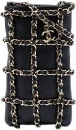 Chanel Pre-owned Vintage Mini Crossbody Bag - Dames - Vintage Mini Tas - Zwart - ONE Size - Leer - Vintage