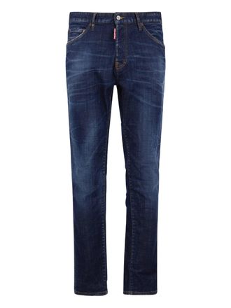 Dsquared2 Straight-Leg Medium-Dark Wash Denim Jeans