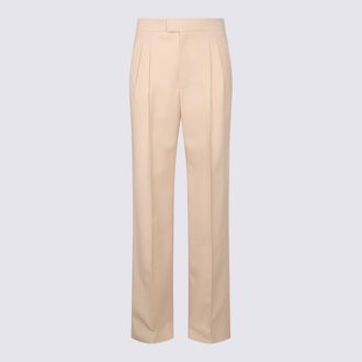 Valentino Garavani Beige Cotton Pants