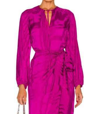 Silvia Tcherassi Vigolene Blouse In Magenta Ripple