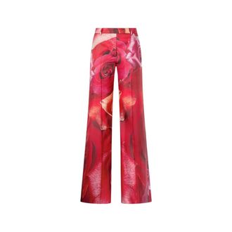 Roberto Cavalli Dames, Broeken, Rood, Maat: 2XS Zijde