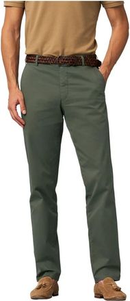 Meyer Groene Katoenen Broek Model X - Heren - Chinos - Groen - W42 L32 - Katoen - Broeken