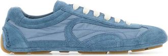 Prada Light Blue Lace Up Sneakers
