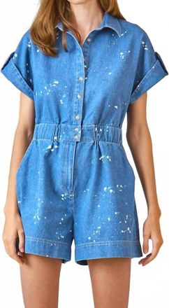 Hunter Bell Reed Jumpsuit In Island Mist Denim