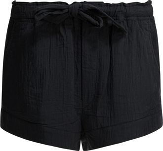 Isabel Marant Shorts met paperbag taille - Dames - Bermuda - Zwart - XS - Korte Broeken