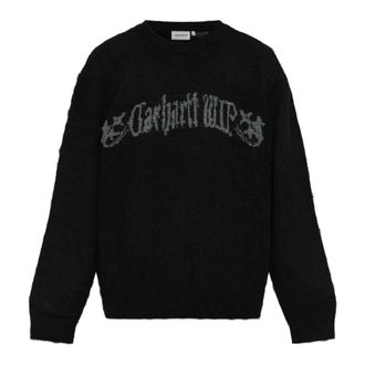 Carhartt Work in Progress Heren, Truien, Zwart, Maat: L Wol