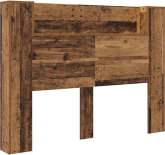 vidaXL Headboard Cabinet with Shelf Old wood Engineered wood Vidaxl