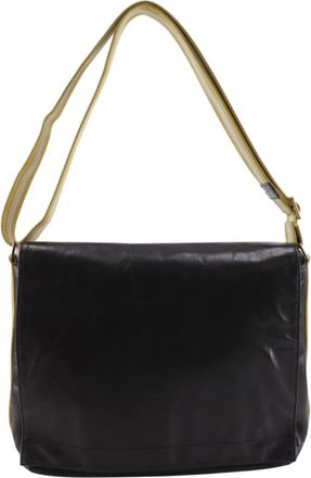 Bally Black Yellow Leather Shoulder Bag (Pre-Owned)