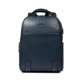 Piquadro Backpacks, male, Blue, Size: ONE SIZE Personalizable laptop backpack 14
