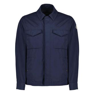 Moncler Roquille Shirt Jacket - male - Moncler - Outdoor - Blue - 2XL - Sport