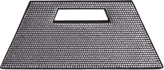 Giuseppe Zanotti Meloee rhinestone clutch - women - Silk Satin/Leather/Rhinestone/Fabric - One Size - Silver