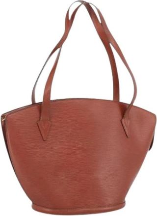 Louis Vuitton Pre-owned Shoulder Bag - Dames - Vintage Schoudertas - Bruin - ONE Size - Leer - Vintage