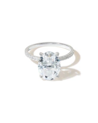 Tiramisu Silver 4.69 Ct. Tw. Moissanite Solitaire Ring