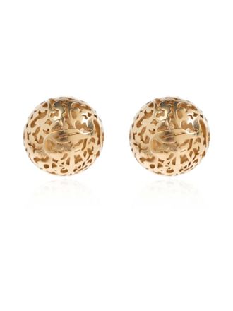 Jimmy Choo London sphere stud earrings - Gold