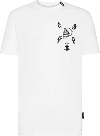 Philipp Plein T-shirt Round Neck SS print Skull