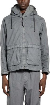 C.P. Company 50 Fili Wax Explorer Jacket - Heren - Zomerjassen - Grijs - XL - Katoen - Jassen