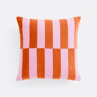 La Redoute Interieurs Fluwelen kussenhoes, TABAKA