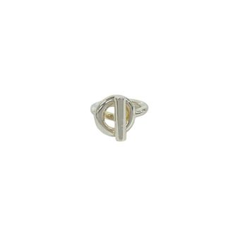 Herm&egrave;s Silver Silver 925 Band Ring (Pre-Owned)