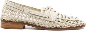Andrea Gomez Carla Leather Loafer in White at Nordstrom, Size 39.5