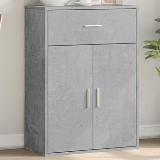 vidaXL Aparador Madera De Ingenier&iacute;a Gris Hormig&oacute;n 60x30x84 Cm Vidaxl