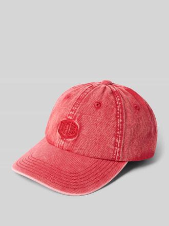 Deus Cap mit Label-Stitching in Rot, Gr&ouml;&szlig;e 1
