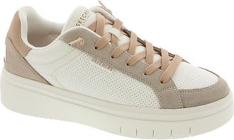 Skechers Womens Street Flex-Flossy Sneaker, White, 7