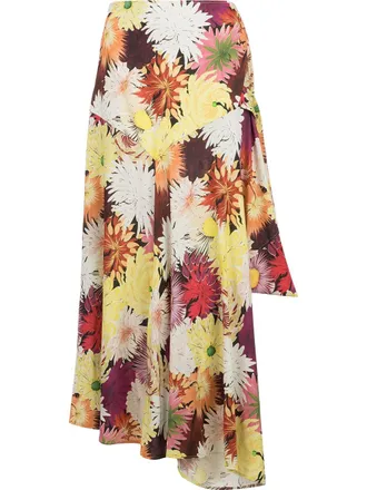 Ellery Gonna Faintest drappeggiata - Multicolore