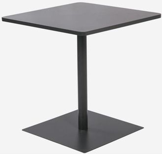 Sweeek Mesa De Jard&iacute;n Bistr&oacute; Cuadrada De Acero, 2 Plazas