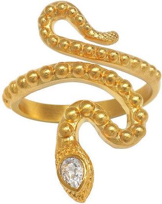 Satya Jewelry Beauty is Timeless Snake Adjustable Ring