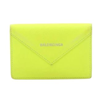 Balenciaga Pre-owned Card Case - Dames - Vintage Accessoires - Groen - ONE Size - Leer - Vintage