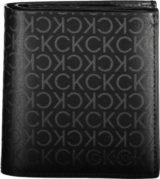 Calvin Klein Heren Portemonnee Zwart Rfid Blokkering Contrast Details - Heren - Portefeuilles - Zwart - ONE Size - Accessoires