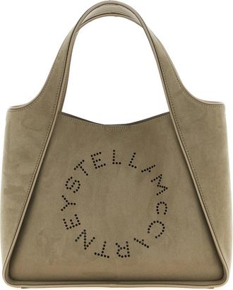 Stella McCartney Stella Logo crossbody tas - Dames - Shoppers - Groen - ONE Size - Tassen