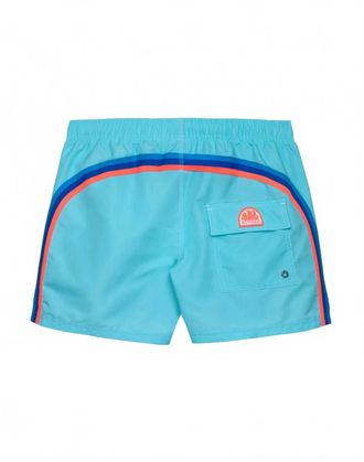 Sundek Mens Iconic Taffeta Swim Shorts In Lunar