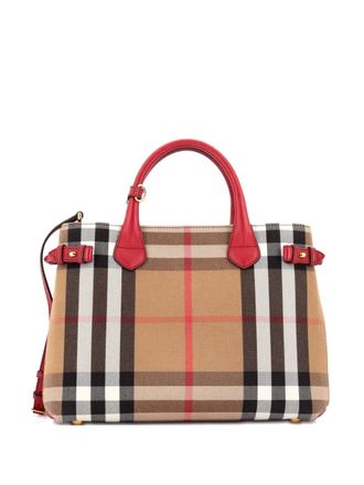 Burberry Banner House Check Canvas Medium tote bag - Neutrals