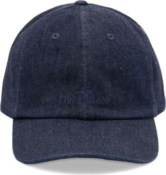 Stone Island Blue Logo Baseball Hat