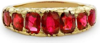 Pragnell 1837-1890 18kt yellow gold ruby ring - women - 18kt Yellow Gold/Ruby - N