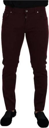 Dolce & Gabbana Hombre, Vaqueros, Rojo, Talla: L
