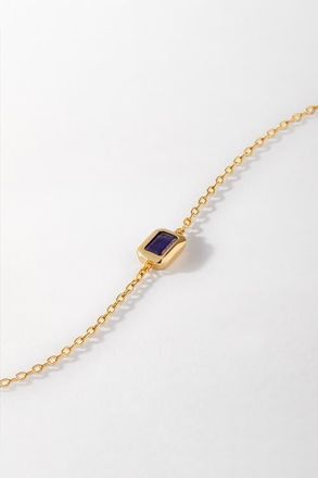 Edge of Ember Deco Birthstone Bracelet in Blue Sapphire (September) at Nordstrom, Size 6.5